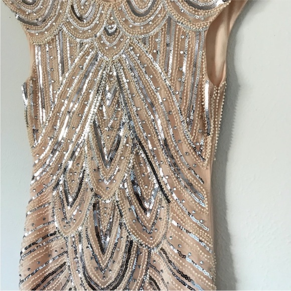 Gatsby Party Sequined And Beaded Dress - Picture 3 of 5